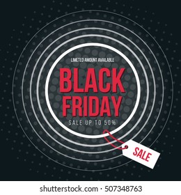 Flat Black Friday Background Vector