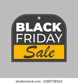 Flat black friday labels vector design