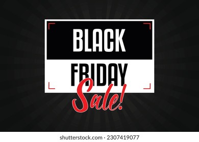 Flat black friday sale background