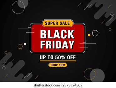 Flat Black Friday sale background
