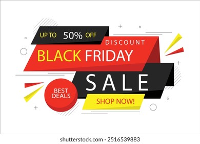 flat black Friday sale background