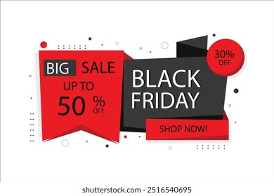 flat black Friday sale background