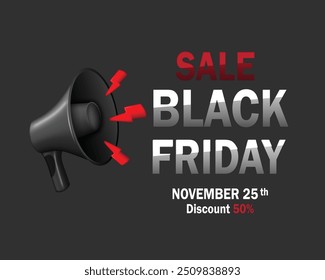 Flat black Friday social media post template