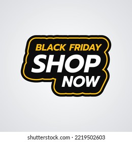 Símbolo de pegatinas de friday negro plano vector