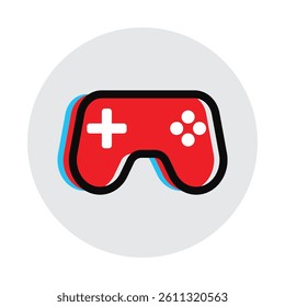 flat black game line art outline glitch icons for minimalist websites, stickers and logos