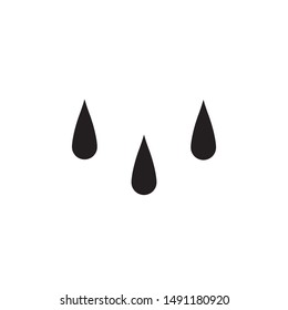 flat black glyph drop water icon. Logo element illustration. drop water design. vector eps 10 . drop water concept. Can be used in web and mobile . 