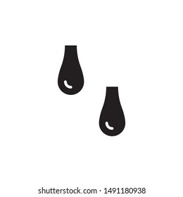 flat black glyph drop water icon. Logo element illustration. drop water design. vector eps 10 . drop water concept. Can be used in web and mobile . 