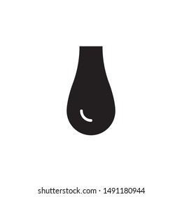 flat black glyph drop water icon. Logo element illustration. drop water design. vector eps 10 . drop water concept. Can be used in web and mobile . 