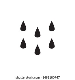 flat black glyph drop water icon. Logo element illustration. drop water design. vector eps 10 . drop water concept. Can be used in web and mobile . 