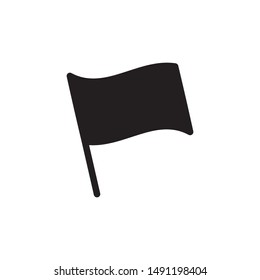 flat black glyph flag icon. Logo element illustration. flag design. vector eps 10 . flag concept. Can be used in web and mobile . 