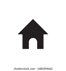 flat black glyph home icon. Logo element illustration. home design. vector eps 10 . home concept. Can be used in web and mobile . 
