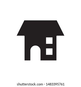 flat black glyph home icon. Logo element illustration. home design. vector eps 10 . home concept. Can be used in web and mobile . 