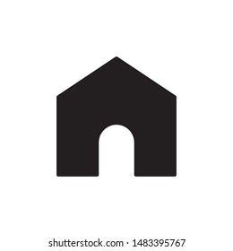 flat black glyph home icon. Logo element illustration. home design. vector eps 10 . home concept. Can be used in web and mobile . 