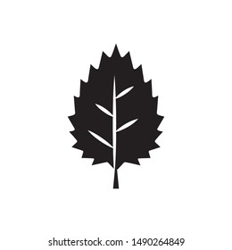flat black glyph leaf icon. Logo element illustration.leaf design. vector eps 10 . leaf concept. Can be used in web and mobile . 