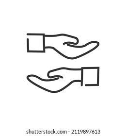flat black line hand illustrator vector design, suitable for receiving icon symbols etc
