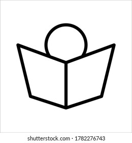 flat black newspaper vector icon on white background