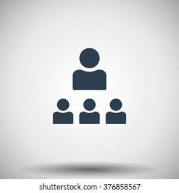 Flat black Organization icon