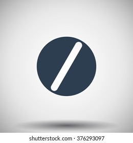 Flat black Pill icon