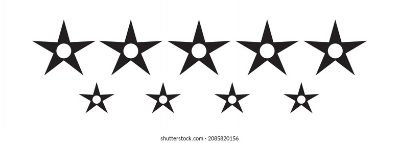 Icono de estrella negra plana. Estrellas esparcantes, símbolo vectorial de Navidad aislado