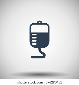 Flat black Transfusion icon