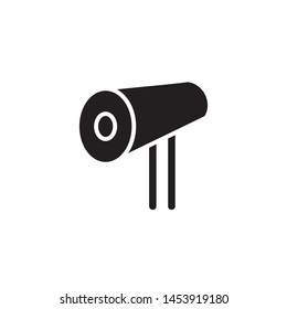 flat black web cam glyph icon symbol sign, logo template, vector, eps 10