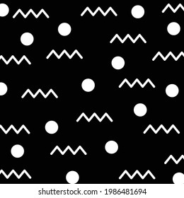 diseño vectorial de fondo de círculo redondeado abstracto plano en blanco y negro