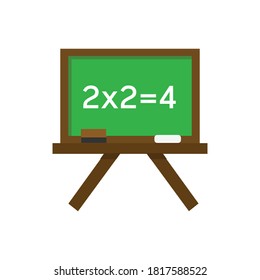 Flat Blackboard Icon Illustration