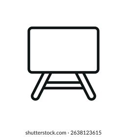 Flat blackboard icon, perfect for school, education, teaching, learning, and classroom designs modern concept