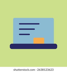 Flat blackboard icon, perfect for school, education, teaching, learning, and classroom designs modern concept