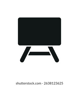 Flat blackboard icon, perfect for school, education, teaching, learning, and classroom designs modern concept