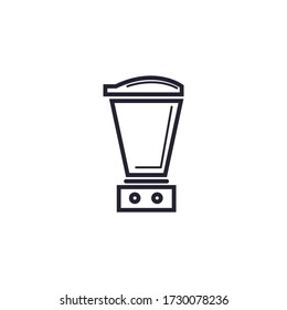 diseño de licuadora plana. Se puede usar para iconos.