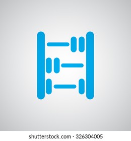 Flat blue Abacus icon 