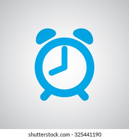 Flat blue Alarm Clock icon 