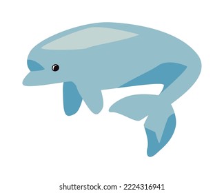 diseño beluga azul sobre blanco