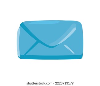sobre azul plano sobre blanco