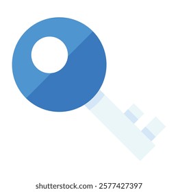 Flat blue map marker, suited for travel apps, date spot guides, and Valentine’s Day getaway campaigns.