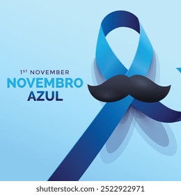 fundo azul plano novembro em espanhol	