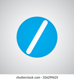 Flat blue Pill icon 