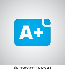 Flat blue Rating icon 