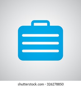 Flat blue Travel Case icon 