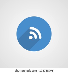 Flat Blue WiFi icon