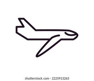 flat bold airplane design over white