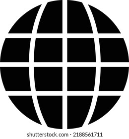 flat bold style concept illustrated icon of global 