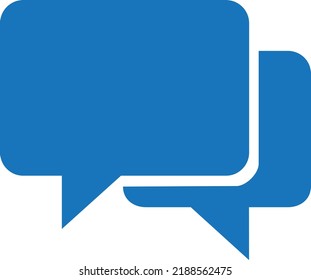 flat bold style concept illustrated icon of chatting 