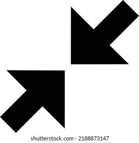 flat bold style concept illustrated icon of resize 