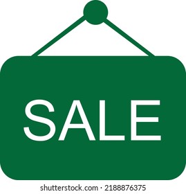 flat bold style concept illustrated icon of Sale Banner 