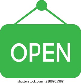 flat bold style concept illustrated icon of open  