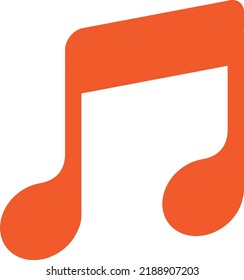 flat bold style concept illustrated icon of music 