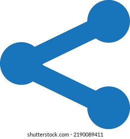 flach gewagtes Konzept illustriert Symbol des Teilens 