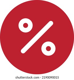 flach gewagtes Konzept illustriert Symbol des Prozentsatzes 